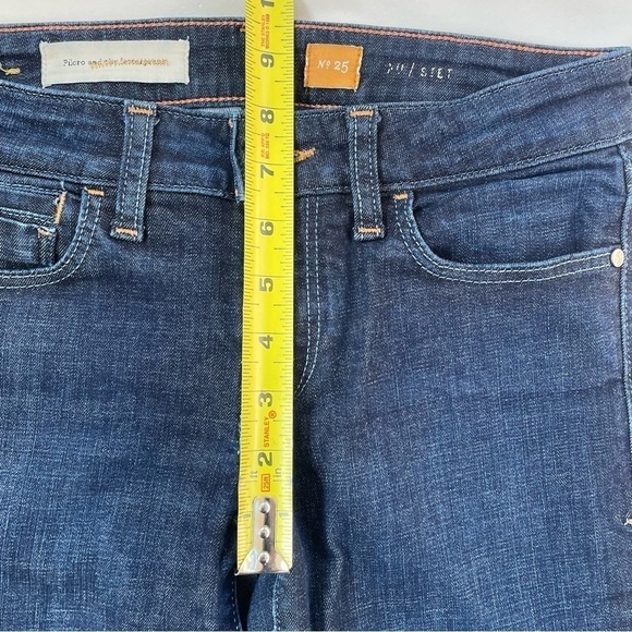 Anthropologie Pilcro & the Letterpress Stet Mid-rise Jeans Dark Rinse Size 25 - Picture 11 of 12